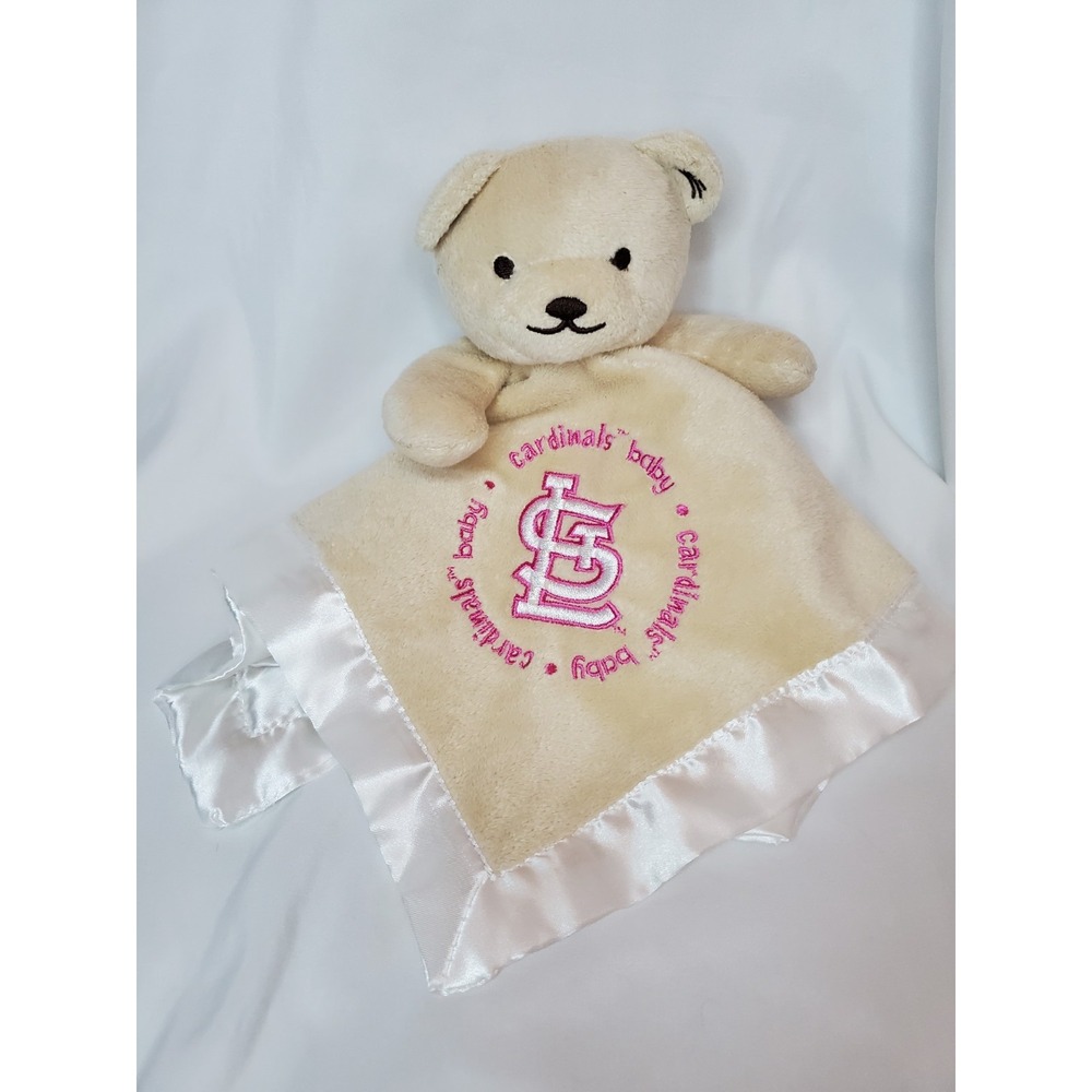 St Louis Cardinals‎ Security Blanket Bear Plush Lovey Baby Fanatic MLB Missouri